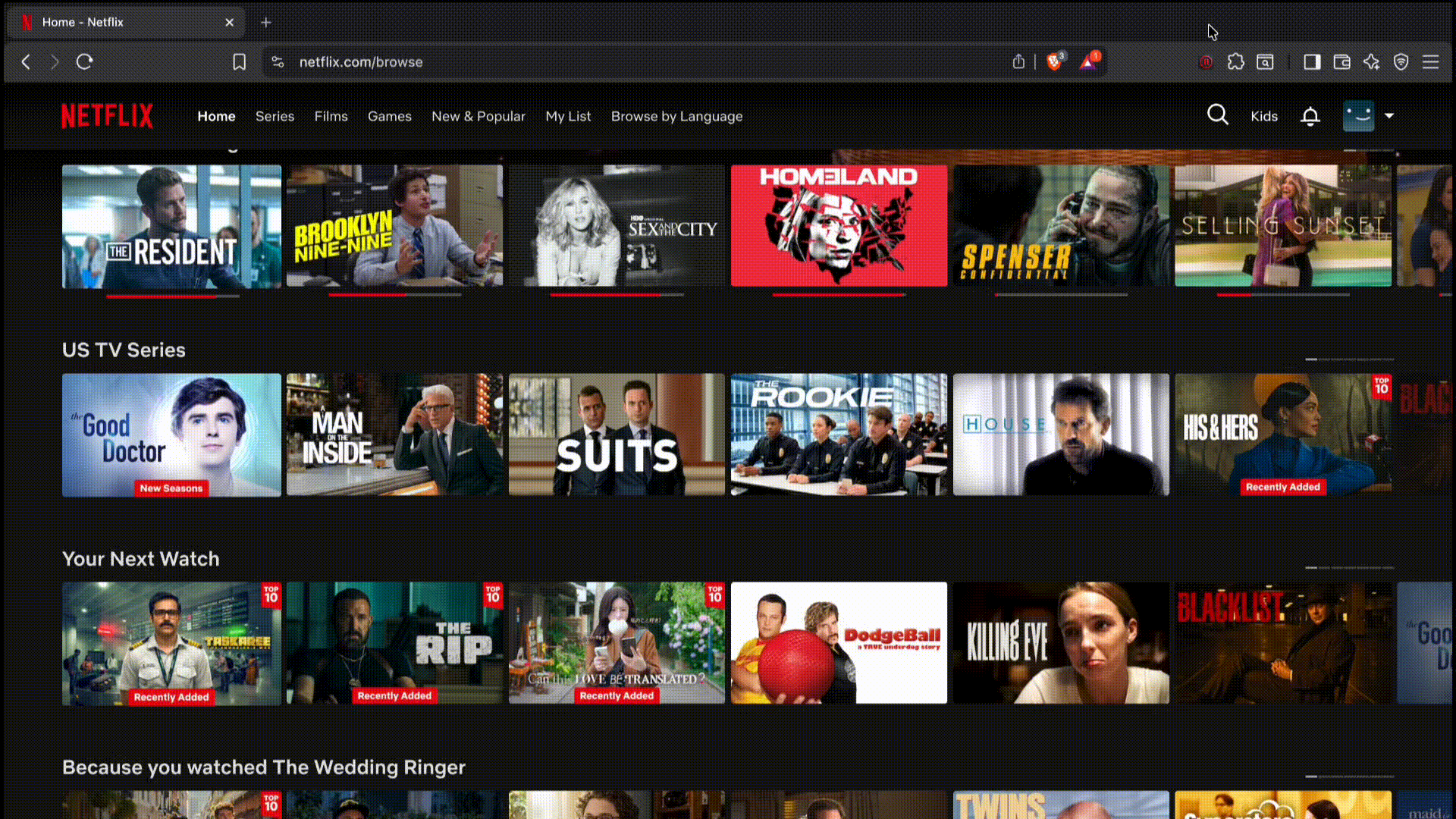Animated preview of the Stoppy Chromium extension interface.